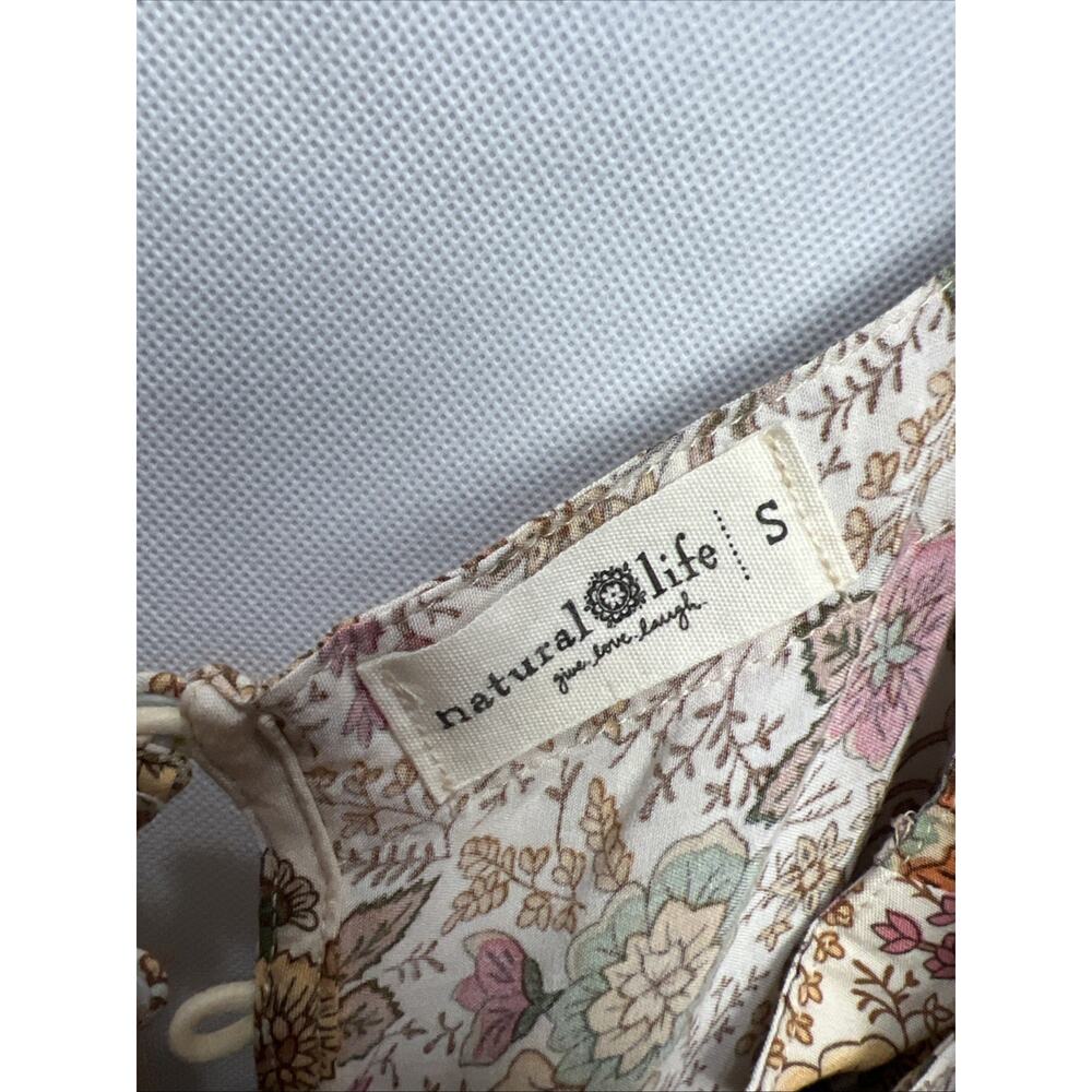 NATURAL LIFE Floral Sundress in Cream, Green & Rust - Picture 4 of 10